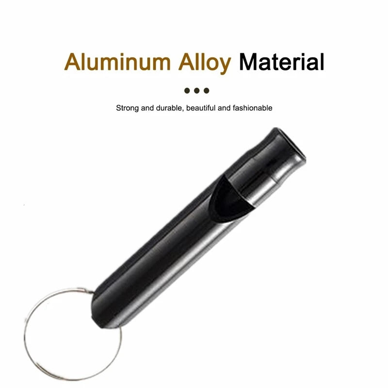 Aluminum Whistle Mini Size Multifunction Pendant With Keychain Keyring For Team Sports Outdoor Camping Hiking Survival Emergency