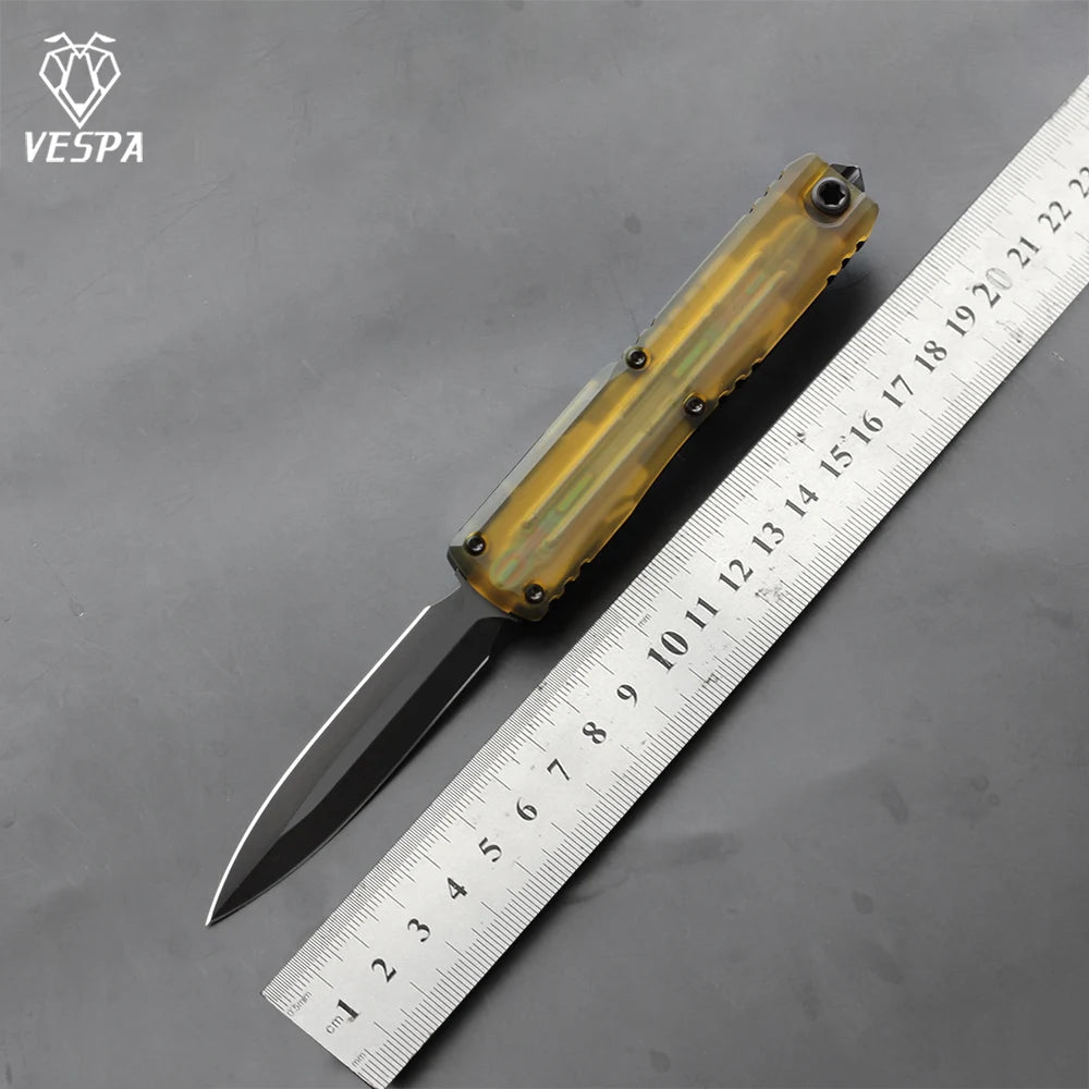 VESPA 0-point rotation M390 blade, 7075-T7 aluminum handle, outdoor EDC tool