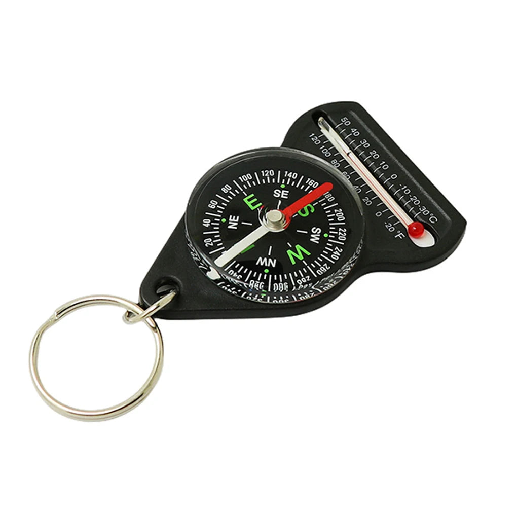 3 in 1 Navigation Tool Thermometer Multifunction Keychain Orientation Watch