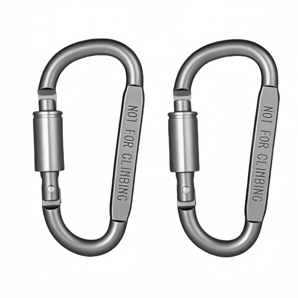 2-6PCS Carabiner Set For Key Camping Survival EDC Outdoor Keychain Clip  Alloy Aluminum Tactical Caribiner Hook Karabiners