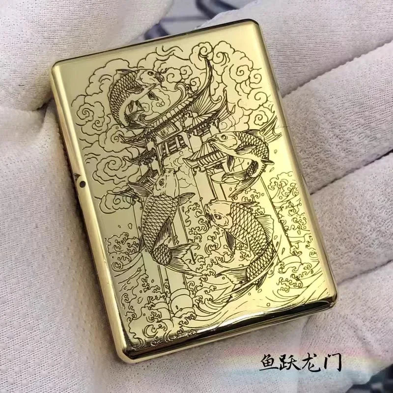 Zorro 912 Retro High End Waterproof Heavy duty Kerosine Lighter 3/5 Hinge Metal Petrol Lighter Men's Gift 150G