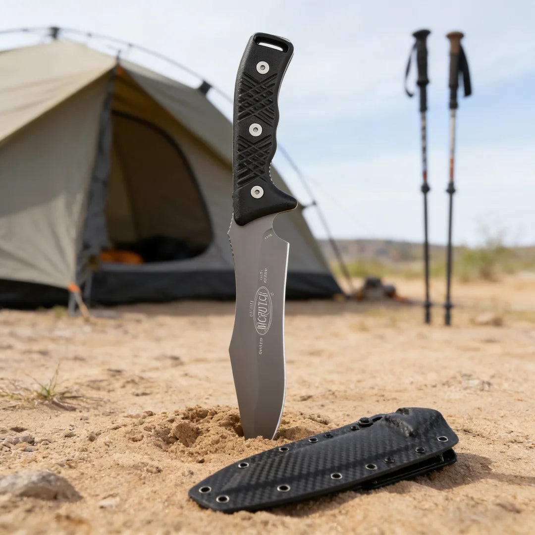 MICROTECH - Arbiter Camping Jungle Troubleshooting Knife, Outdoor adventure emergency tool, Sharp Fruit knife
