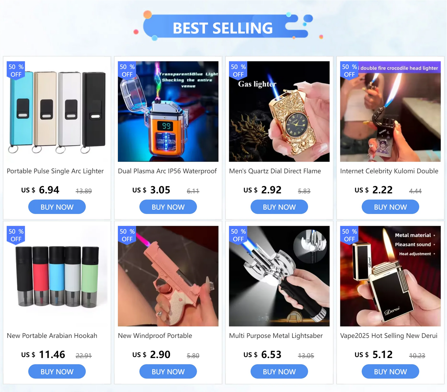2025 Lighter New  Lighter Windproof Cigarette Accessories Men's Gift Can Be DIY Men's Gadget