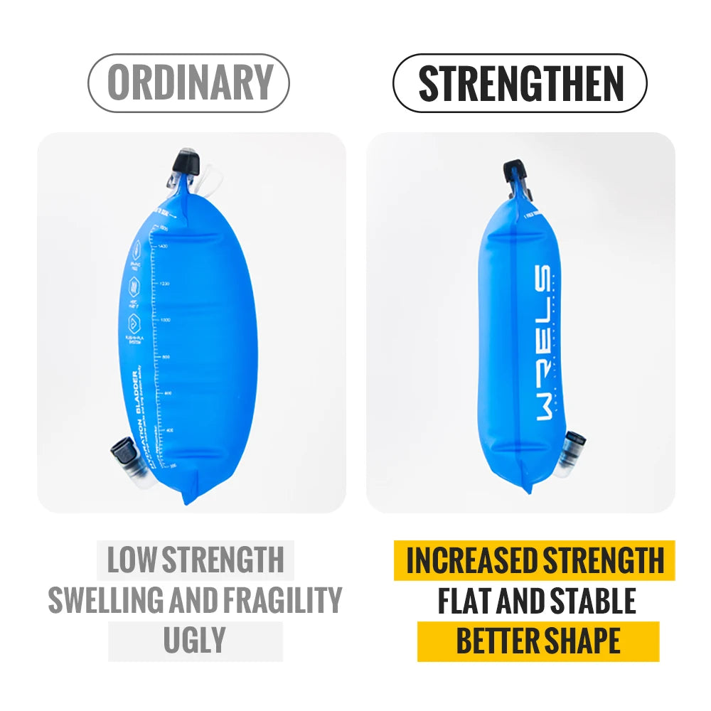 WRELS Sports Water Bladder Hydration Pack Storage Bag BPA Free Portable Food Grade Outdoor Drinking Camping Water Bag