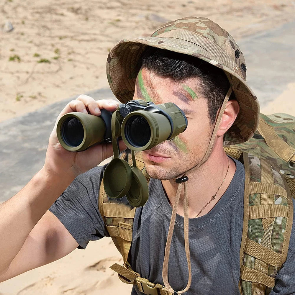 20x50 Military Binoculars for Adults with Smartphone Adapter With BAK4 Prism FMC Lens Telescope Tactical Binoculars for Hiking