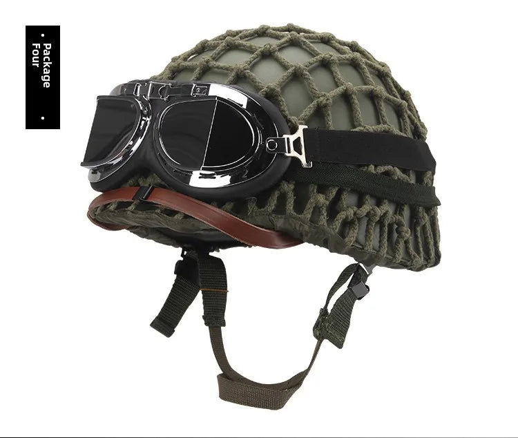 Tactical Battle Helmet Double Layer Anti-Lo Steel Helmet Field Brother Cany Heaear Film And TV Props Military Fan Gear