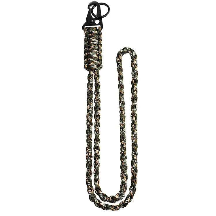 Heavy Duty Paracord Lanyard Keychain 7 Core Neck Lanyard for Outdoor Necklace Keychain Lanyard Braided with Metal Clip Key Ring