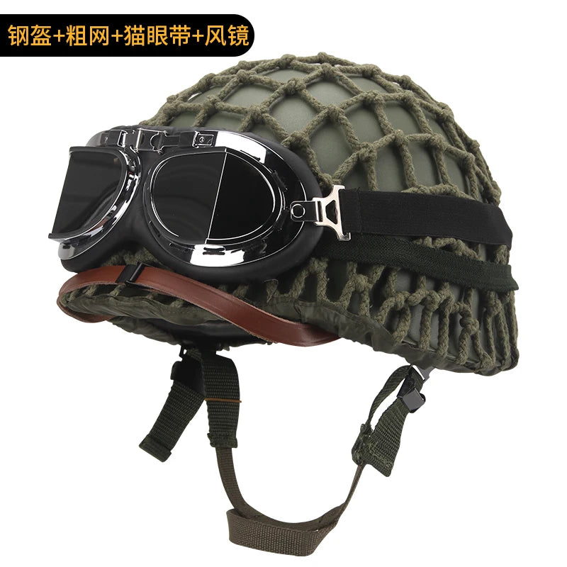 Tactical Battle Helmet Double Layer Anti-Lo Steel Helmet Field Brother Cany Heaear Film And TV Props Military Fan Gear