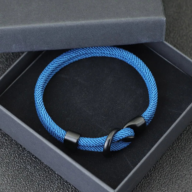 Novel Grade A Rope Bracelet Men Double Layer Outdoor Camping Braclet Homme Accessories Survival Paracord Braslet Gift For Him