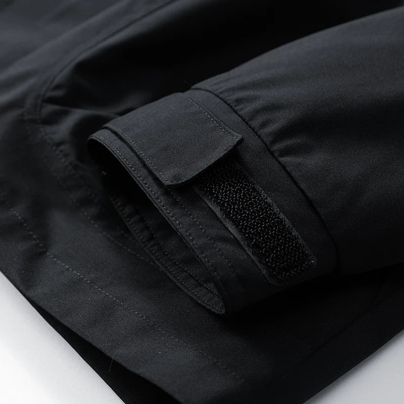 Waterproof Jacket Men Outdoor Softshell Zip Up Hooded Jacket Windbreaker Hiking Camping Coats Lightweight Spring Autumn Coats