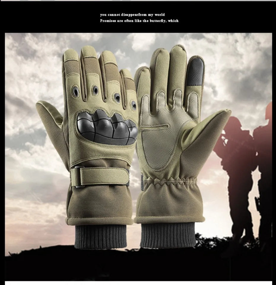 Winter tactical hunting full finger walking gloves, skiing protective sports gloves, riding gloves, motorcycle and mountaineerin