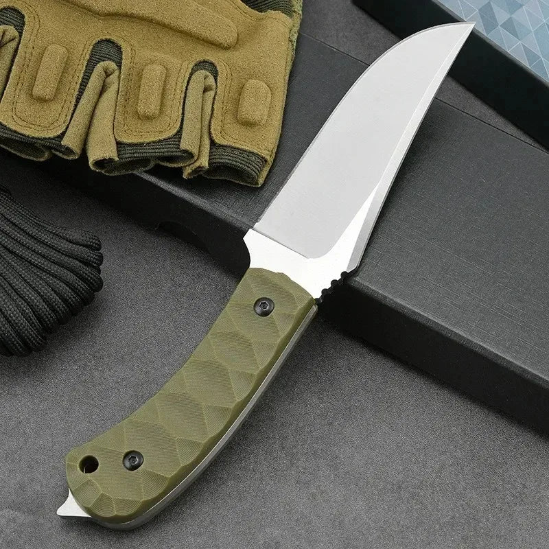 New Outdoor high hardness straight knife EDC wilderness camping survival  knife Portable knife multi-functional