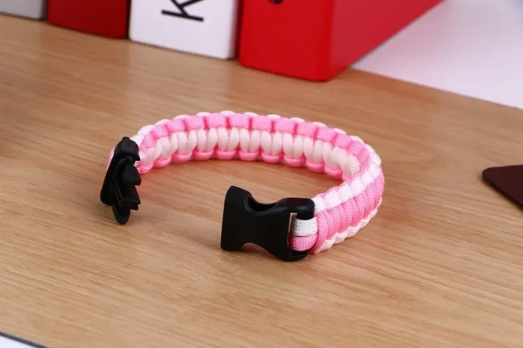 Men's New Outdoor Survival Paracord Bracelet For Men Camping Hiking Buckle Wristband Women Rope Bracelete Male Jewelry Gift
