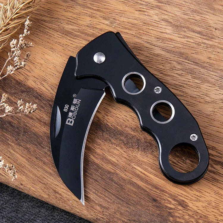 Outdoor Eagle Claw Military Knife Curved Detached Express Short Personalized Carrying Wolf Folding Knife Camping Survival Knife