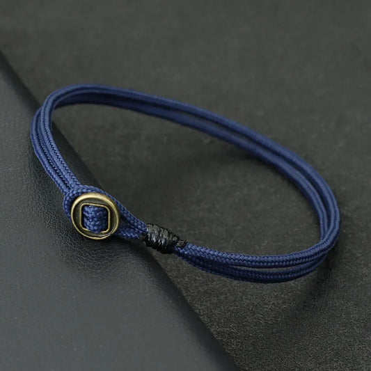 Simple Style 2mm Paracord Bracelet For Men Handmade Double Layer Vintage Viking Braslet Leisure Pulseira Nautical Wrap Bangle