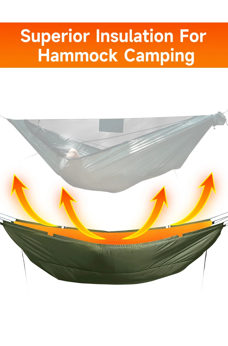 Hammock Underquilt for Camping Hammock, Warm Insulation Ultralight 4 Season Under Quilt for Hammocks,Hiking, Backpacking