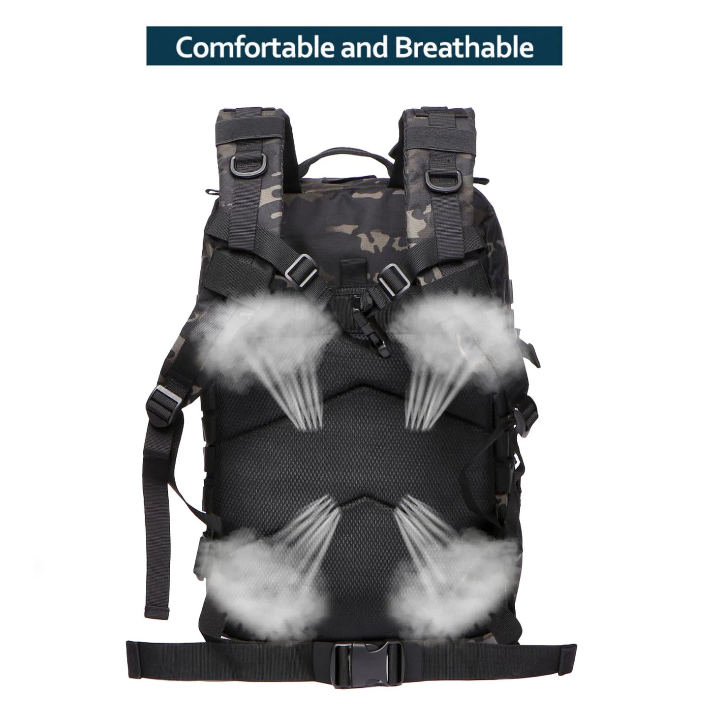 25L/50L Sturdy Nylon Waterproof Tactical Sports Trekking Fishing Hunting Camping Hiking Bag Backpack Outdoor Rucksacks