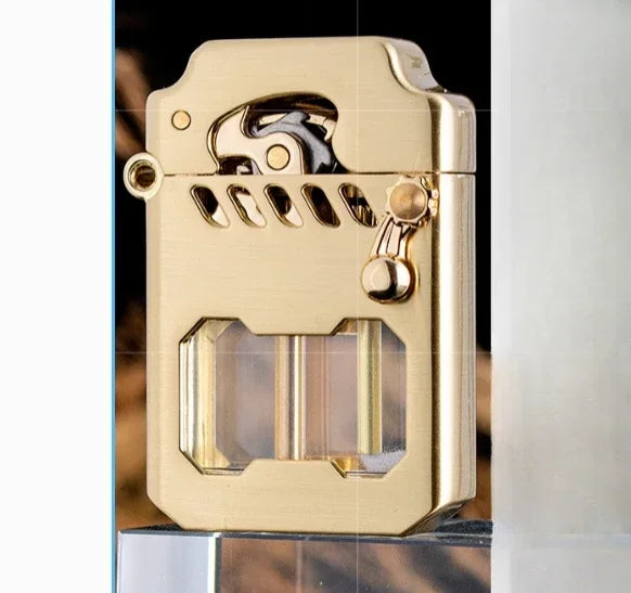 2025 ZORRO Mecha Transparent Fuel Tank Mechanical Ejection Kerosene Lighter Metal High-looking Creative High-end Men's Gifts
