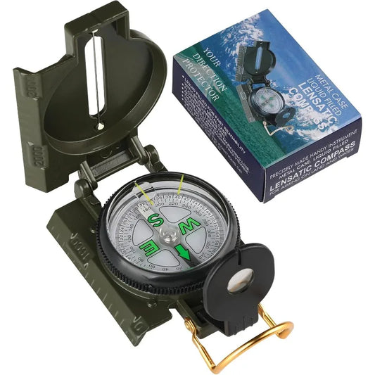 Multi-functional Military Aiming Navigation Compass, Wilderness Children's Survival Compass, Waterproof Magnetic Equipment