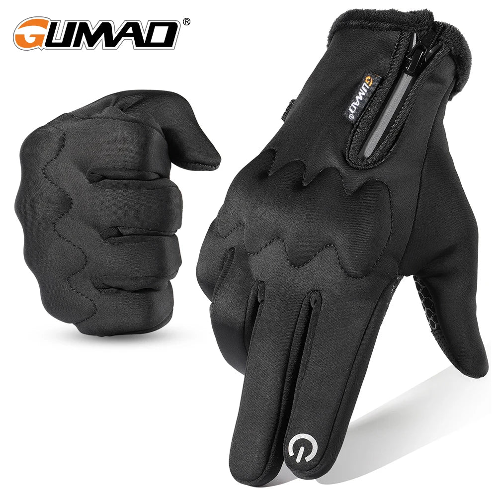 Winter Thermal Gloves Fleece Touch Screen Windproof Sport Outdoor Skiing Hiking Camping Hunting Cycling Non-slip Protective Gear