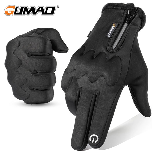 Winter Thermal Gloves Fleece Touch Screen Windproof Sport Outdoor Skiing Hiking Camping Hunting Cycling Non-slip Protective Gear