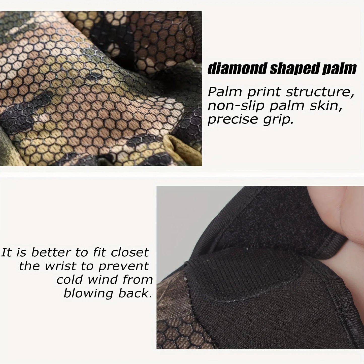 Autumn Winter Full Finger Hunting Gloves Touchscreen Anti-slip Protection Sports Fishing Gloves Hunting Outdoor Walking Gloves