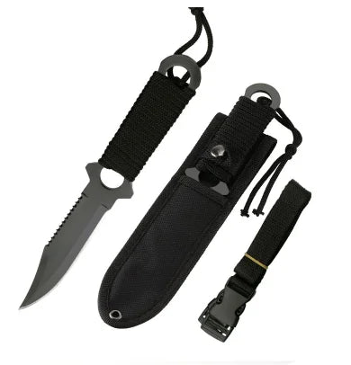 Outdoor High hardness tactical knife, field sharp straight knife, portable pocket knife, non-folding multi-purpose fruit knife