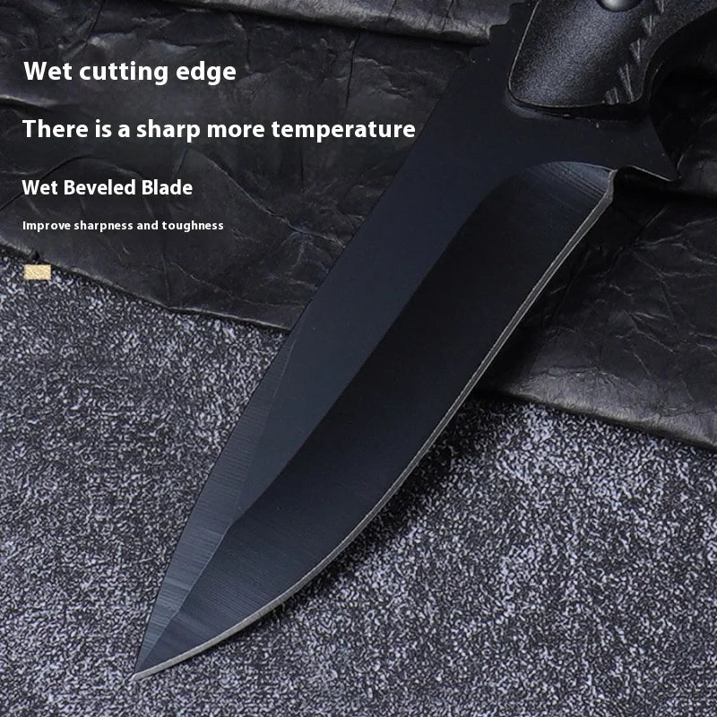 Outdoor Tactical Knife Personal Defense Sharp Diving Utility Knife High Hardness Integrated Dragon Bone Design Survival Tool