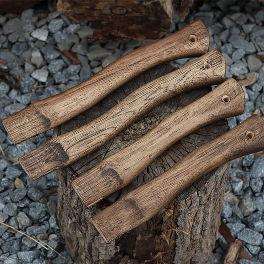 Walnut Axe Handle with Hole Wedge Accessories for DIY Outdoor Axes Hammers  Survival Camping Gear Tomahawk Viking Axe