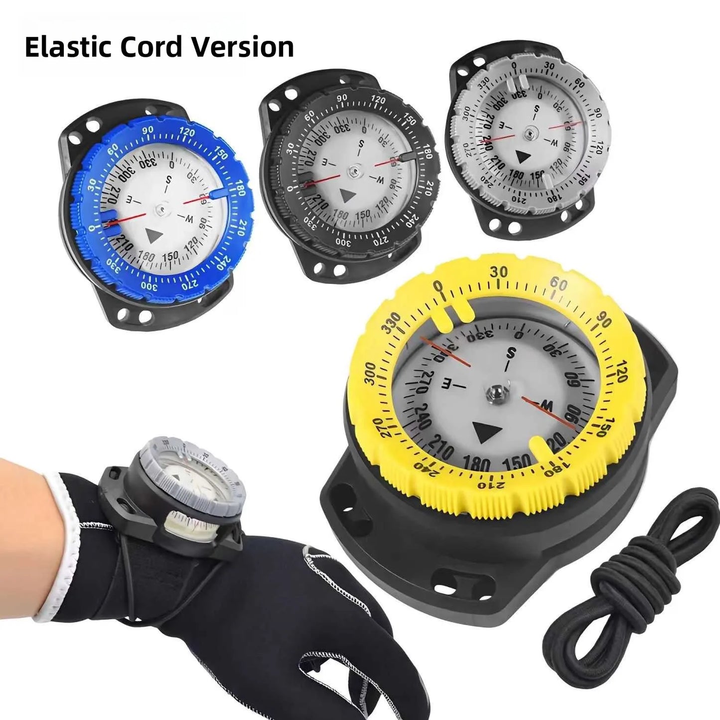 Profional ade Diver's Cass Fluorescent Underwater 50m Deep Sea Navigation Watch oproof Water Resistant Wristwatch
