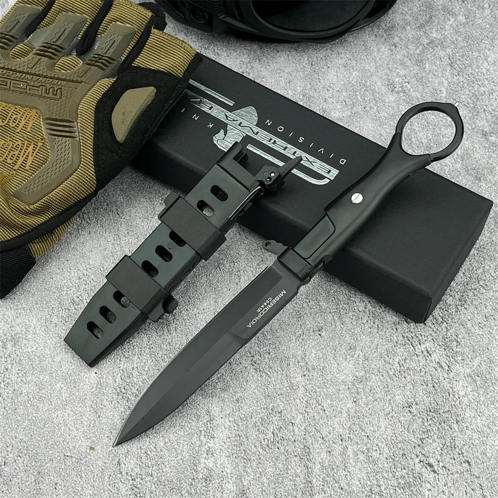 Extrema Ratio Fixed Blade Knife with Sheath 8Cr13Mov Steel Blade Nylon Fiber Handle Outdoor EDC Camping Knife Hunting Knife