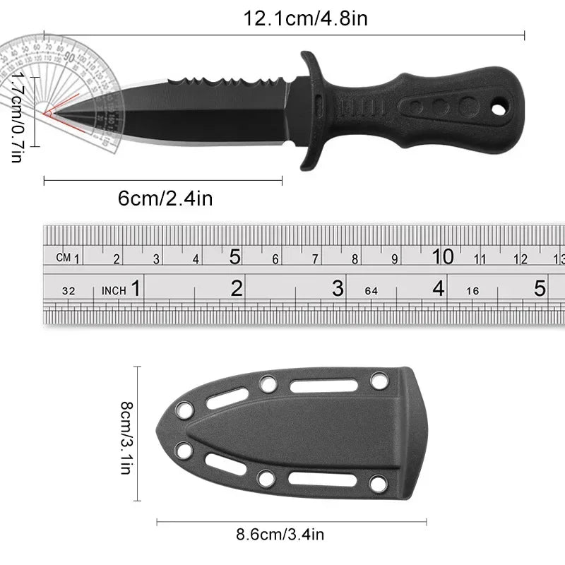 high-quality Portable Mini Tactical Knife Necklace Multipurpose Stainless Steel Cutting Knives Outdoor Camping Tools。