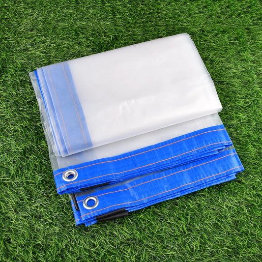 0.1mm PE Plastic Tarpaulin Outdoor Winter Snow Tarp Garden Patio Plants Cover House Tarp Pergolas Canopy ,Pets House Raincover
