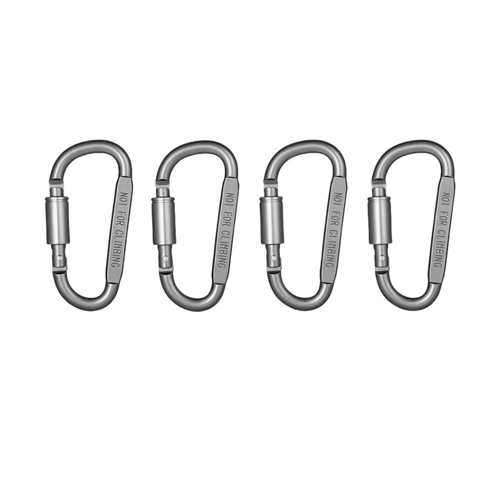 2-6PCS Carabiner Set For Key Camping Survival EDC Outdoor Keychain Clip  Alloy Aluminum Tactical Caribiner Hook Karabiners