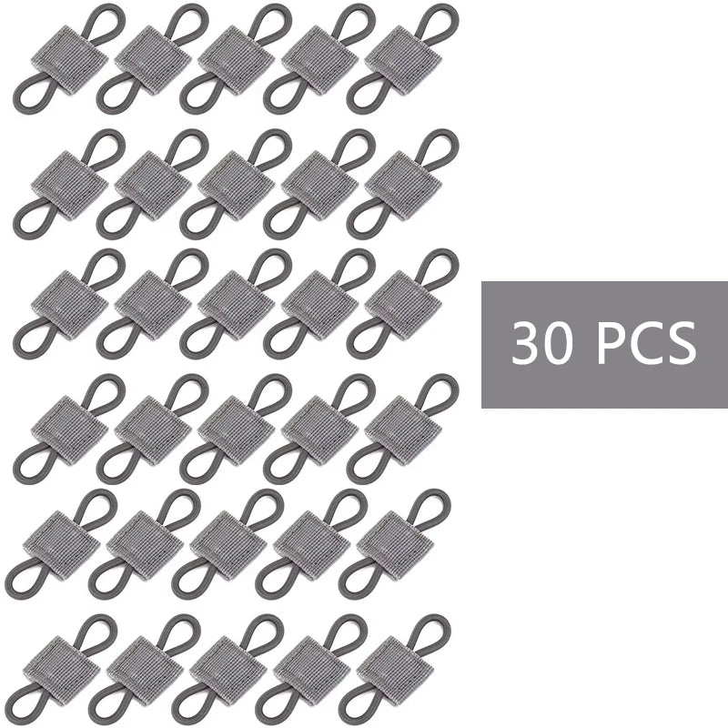 10pcs MOLLE Elastic Nylon Webbing Ribbon Buckle Outdoor Hiking Hunting Backpack Vest PTT Antenna Stick Pipe Binding Retainer