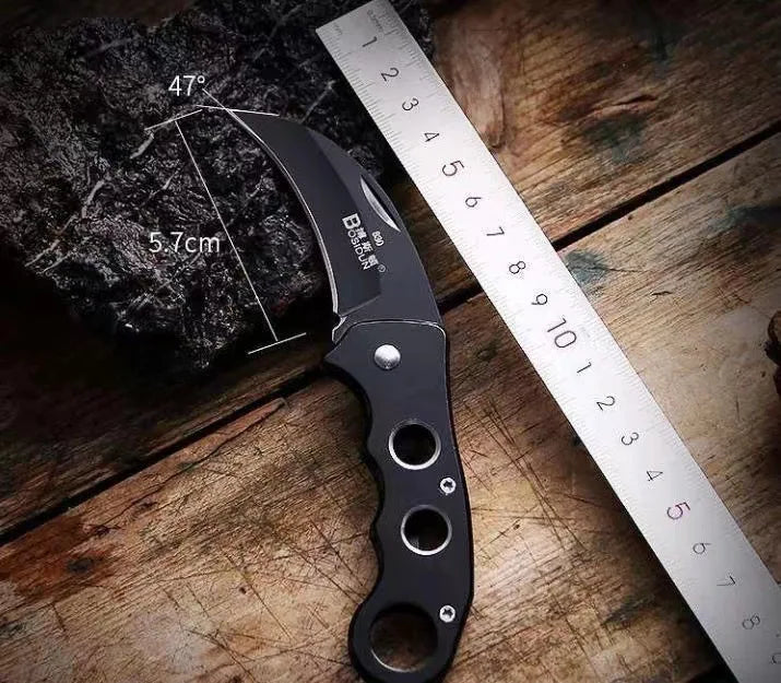 Outdoor Eagle Claw Military Knife Curved Detached Express Short Personalized Carrying Wolf Folding Knife Camping Survival Knife