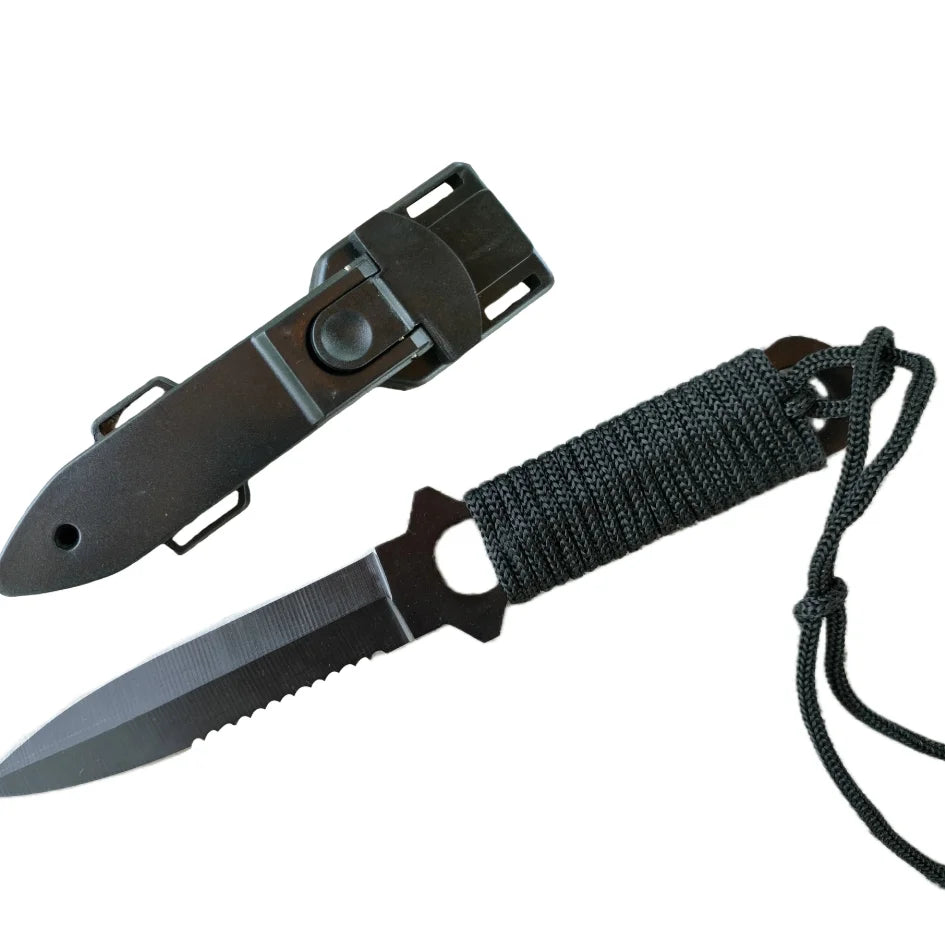 Outdoor High hardness tactical knife, field sharp straight knife, portable pocket knife, non-folding multi-purpose fruit knife