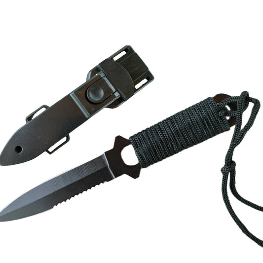 Outdoor High hardness tactical knife, field sharp straight knife, portable pocket knife, non-folding multi-purpose fruit knife