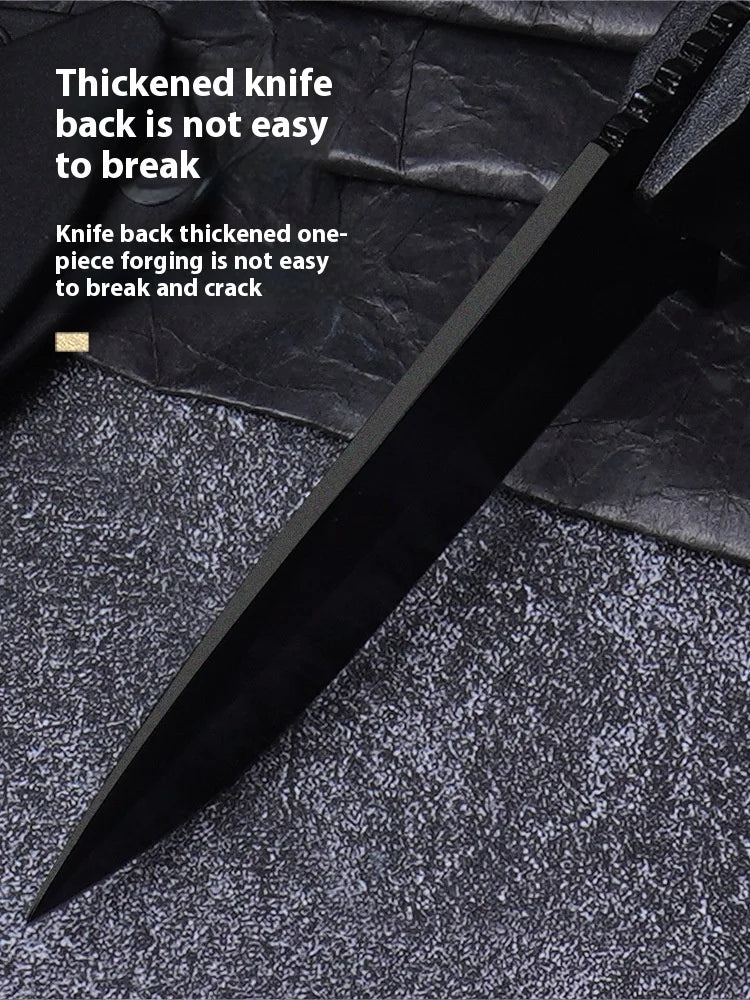 Outdoor Tactical Knife Personal Defense Sharp Diving Utility Knife High Hardness Integrated Dragon Bone Design Survival Tool