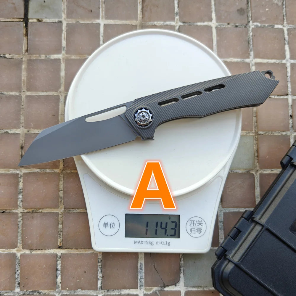 New Neutralizer JUFULE Made Titanium Handle Ceramic Bearing Pocket EDC Tool Kitchenware Hunt Camping 154CM Outdoor Folding Knife