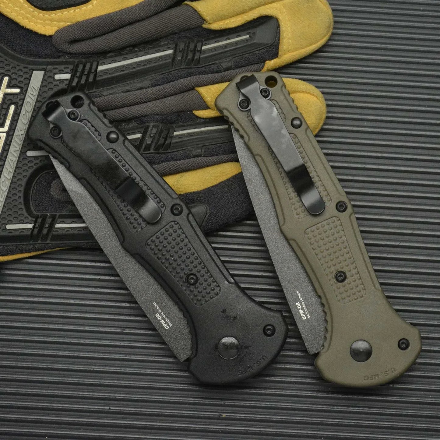 BM9070 Claymore Folding Knife D2 Blade Nylon Fiber Handle Fold Camping Outdoor Survival Utility EDC Pocket Knife Gift