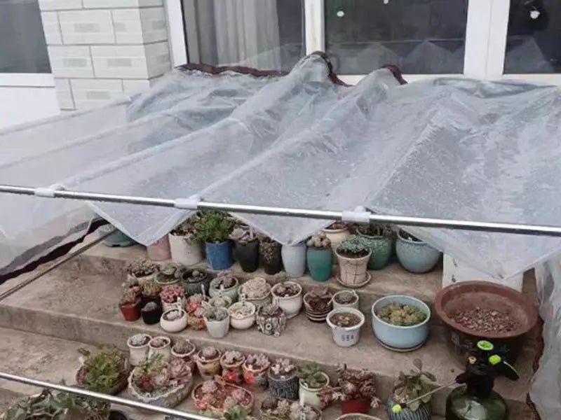 0.1mm PE Plastic Tarpaulin Outdoor Winter Snow Tarp Garden Patio Plants Cover House Tarp Pergolas Canopy ,Pets House Raincover