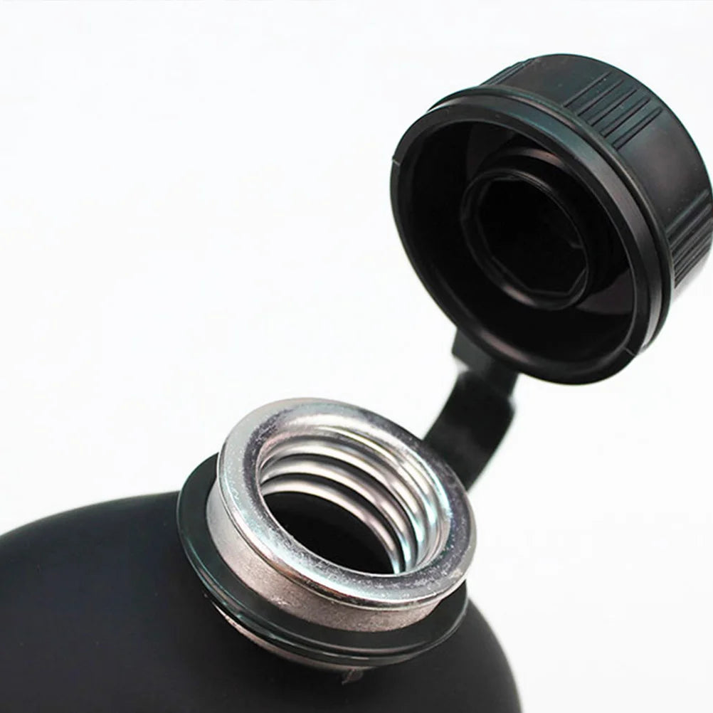 1Set Camouflage Military Canteen 1L Aluminum Alloy Water Bottle Thermal Insulation Leakproof for Camping Hiking Survival