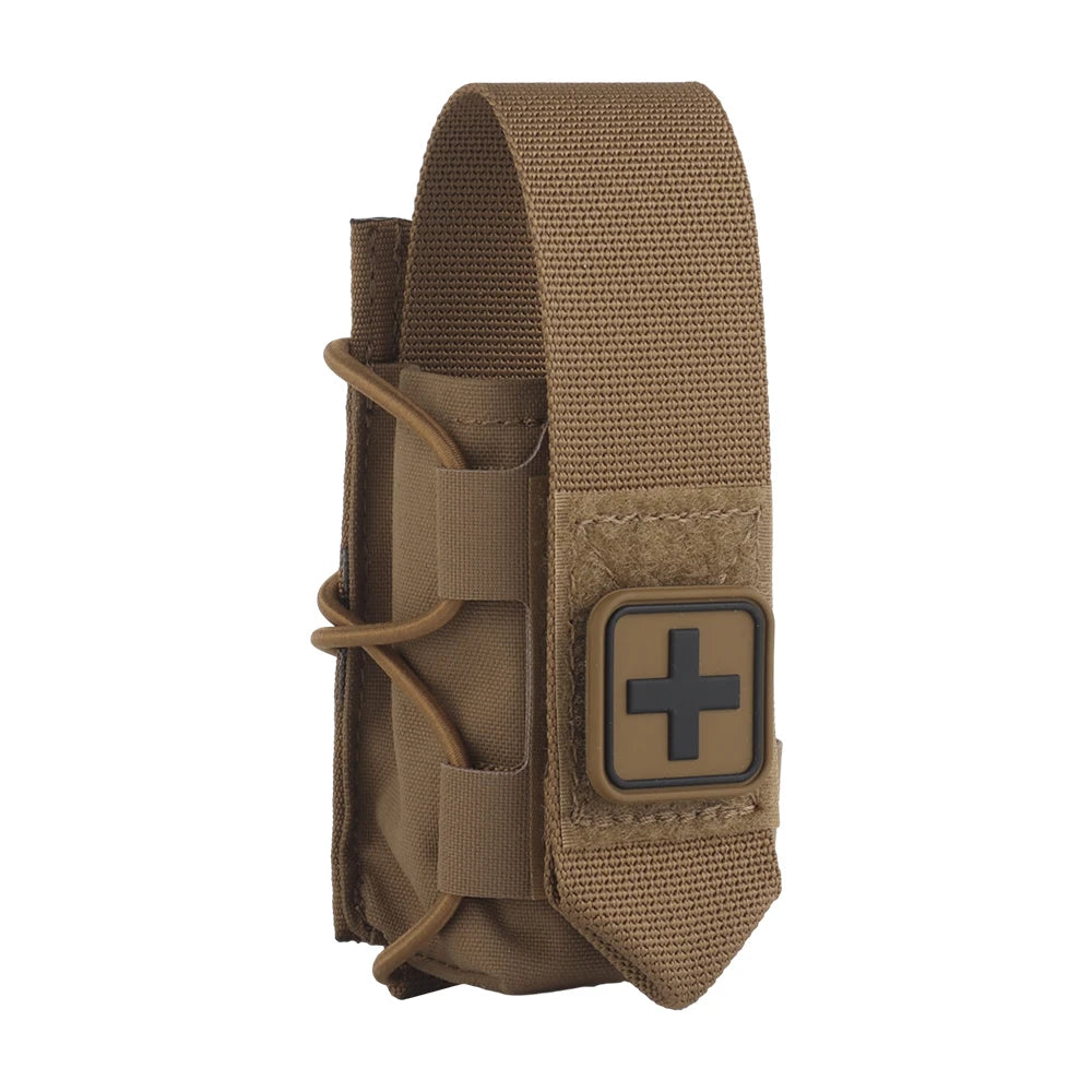 Tactical Tourniquet Pouch Versatile TQ Holder Quick Deploy Trauma Kit Storage Molle Clip Combat Belt Hunting Vest Accessories