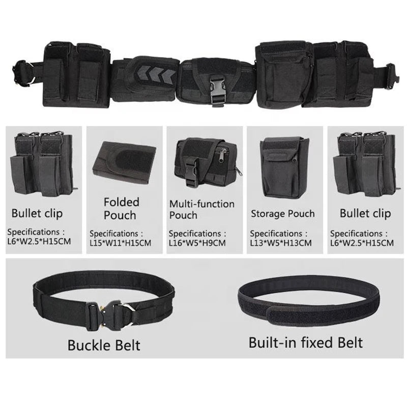 Yakeda Gear User Outdoor Black Hunting Tactics Law Enforcement Duty Security Traffic air gun Belt airsoft equipment Camo
