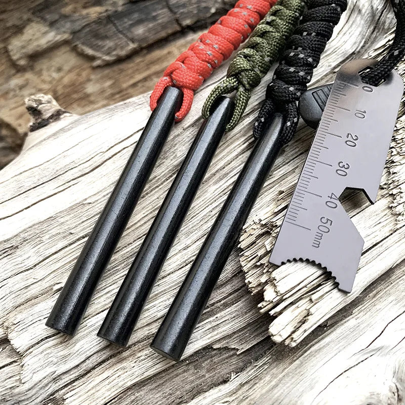 Bear Grylls Survival Fire Starter Magnesium Flint Rod Portable Emergency Firesteel Kit Lighters Smoking for Camping Hiking Tool