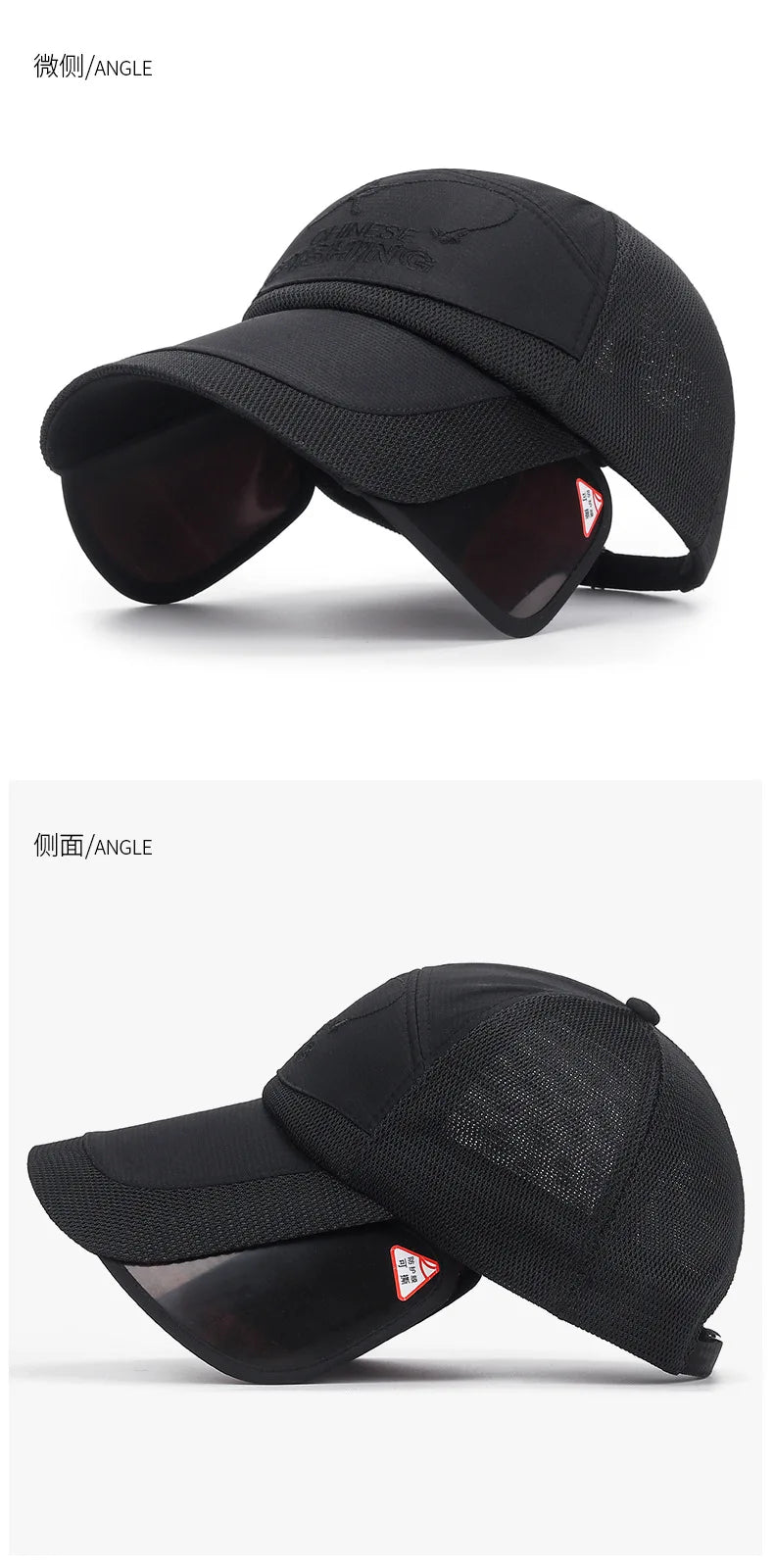 Sunvisor Adjustable Sunvisor Hats Fishing Cap Summer Outdoor Sports Travel Quick-drying Breathable Mesh Baseball Hat