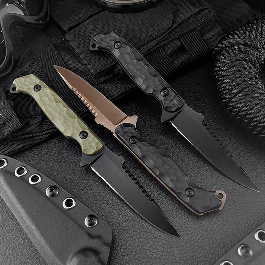 Hidden Canyon Hunter High Hardness 7Cr13Mov Fixed Blade Nylon Fiber Handle with Sheath Outdoor Jungle Self-Defense Tactical Tool