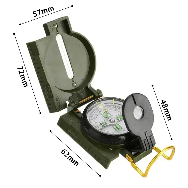 Multi-functional Military Aiming Navigation Compass, Wilderness Children's Survival Compass, Waterproof Magnetic Equipment