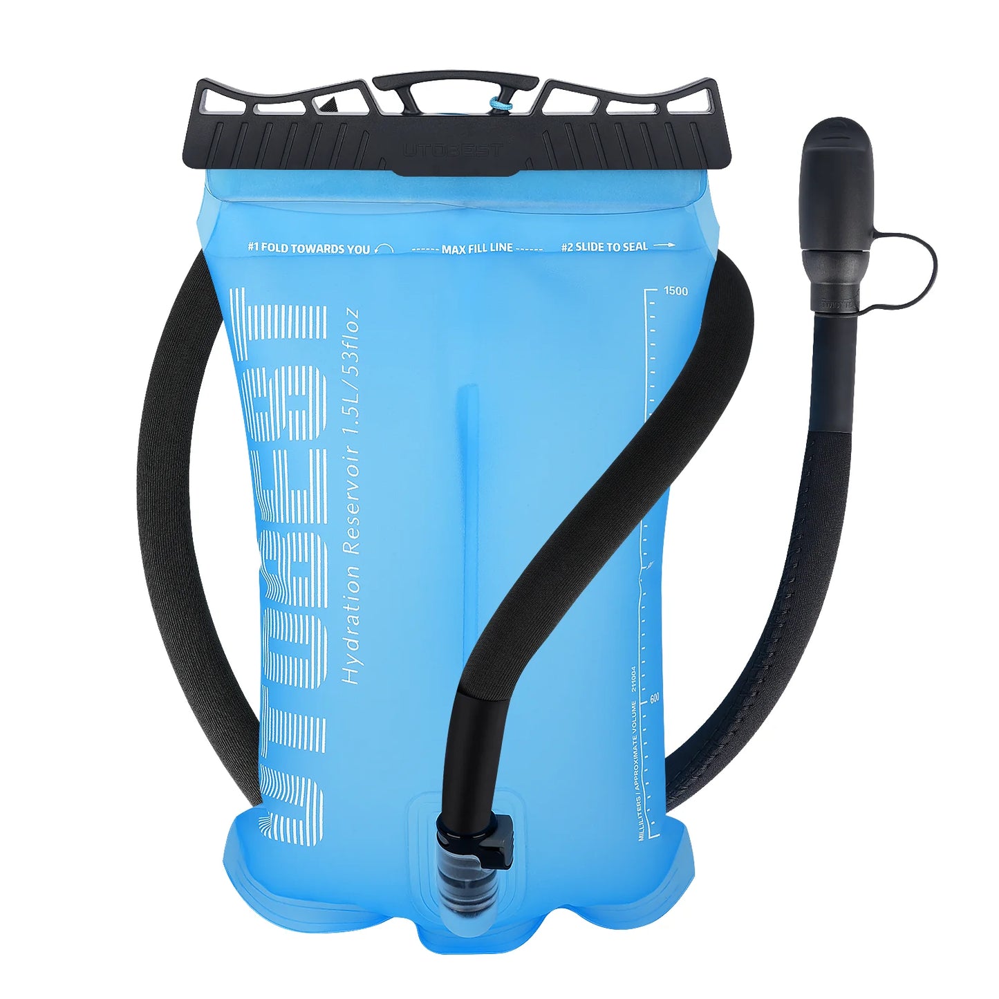 UTOBEST 1.5L/2L/3L Water Bladder Hydration Pack Reservoir TPU Water Storage Bag for Camping Cycling Running Hiking